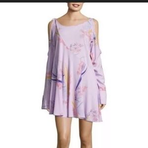 Free people dress purple tropical